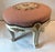 French Provincial Vintage French Provincial Pink Needlepoint Footstool For Sale - Image 3 of 11