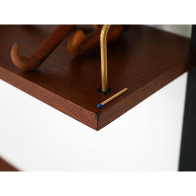 Orange Danish Teak PS System Wall Unit from Randers Møbelfabrik, 1960s For Sale - Image 8 of 14