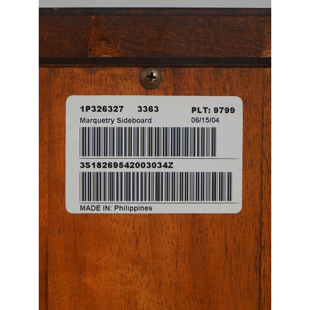 Ethan Allen Marquetry Continental Mahogany Sideboard For Sale - Image 18 of 18