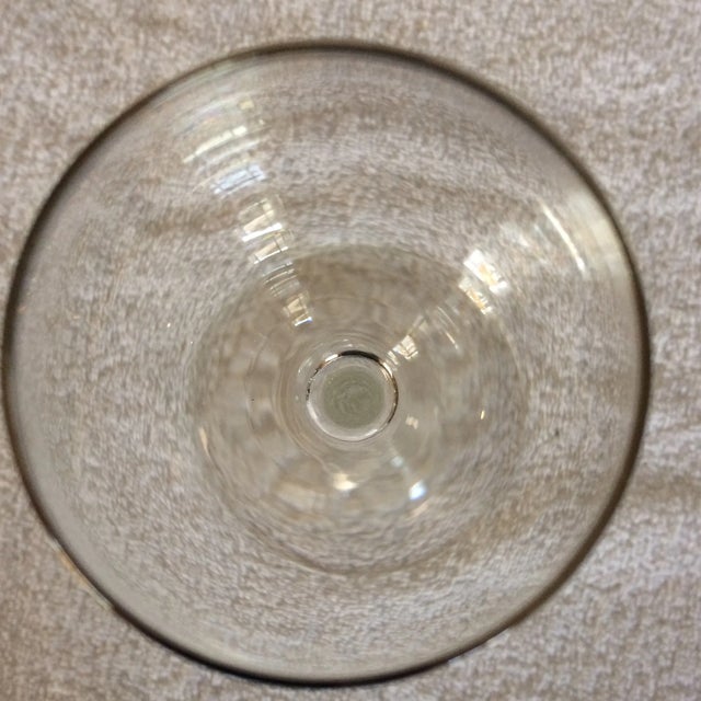 Tall Platinum Rim Wine Glasses - Set of 6 For Sale In Sacramento - Image 6 of 13