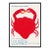 David Shrigley Cancer Signs of the Zodiac Lithograph Poster (The Crab), 2021 For Sale
