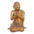 Elegant Burmese Gilded Praying Monk For Sale