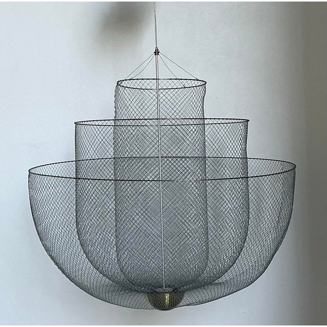 Vintage Moooi “Meshmatics” Steel Mesh Chandelier For Sale - Image 11 of 12