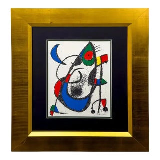 Joan Miro Original Lithograph XI Portfolio II Maeght Publisher, Hand Signed 1975 1975 For Sale