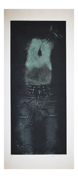 George Segal - Man In Green Shirt - Etching - 1976