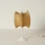 Beige Tulip Cocoon Table Lamp with Brass Base attributed to Castiglioni for Hille, Italy, 1960s For Sale - Image 6 of 13