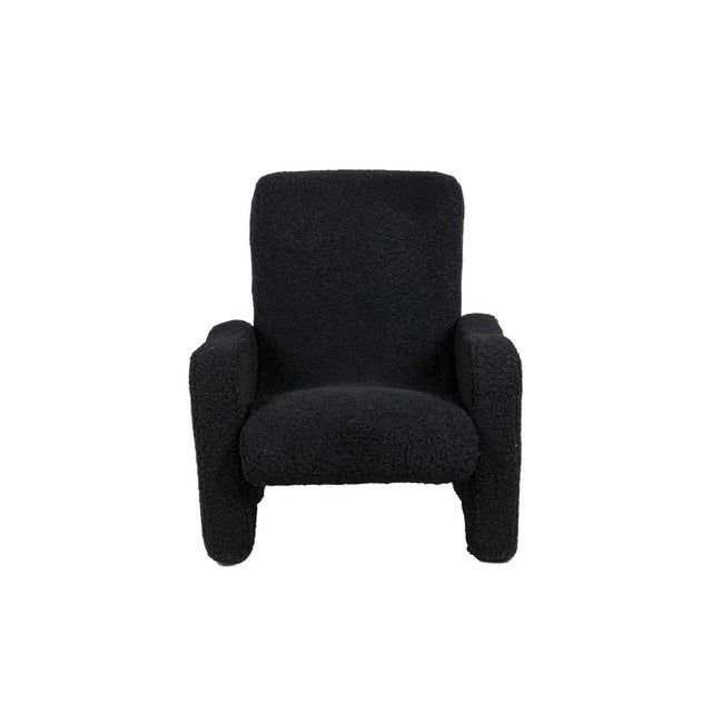 Set of Black Lounge Chairs, 1970s For Sale - Image 3 of 10