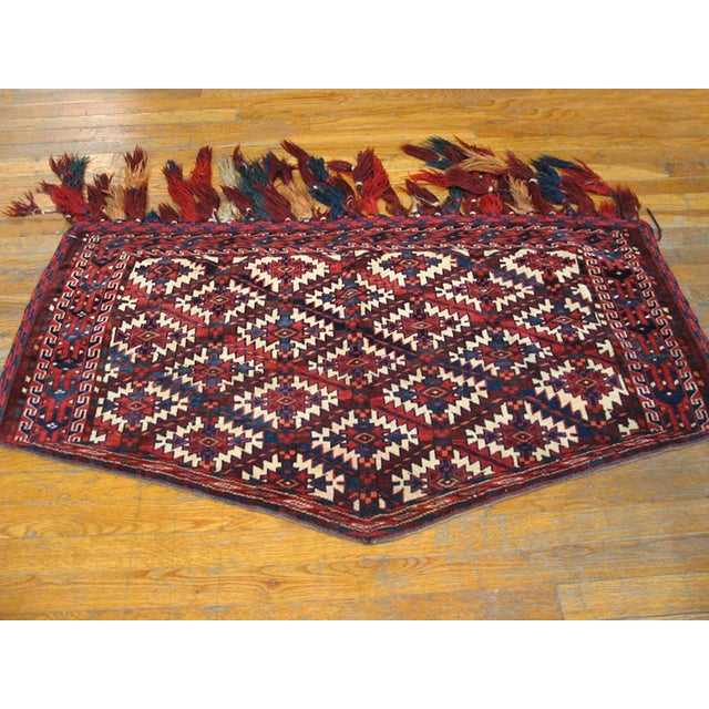 19th Century Central Asian Turkmen Yamoud Asmalyk Rug 2'4" x 4'2" - 71 x 127 Antique Turkmen - Yamoud Small Scatter Size...