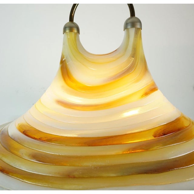 Large Vintage Space Age Pendant Lamp in Acrylic and Metal from Cosack Leuchten, 1970s For Sale - Image 13 of 16