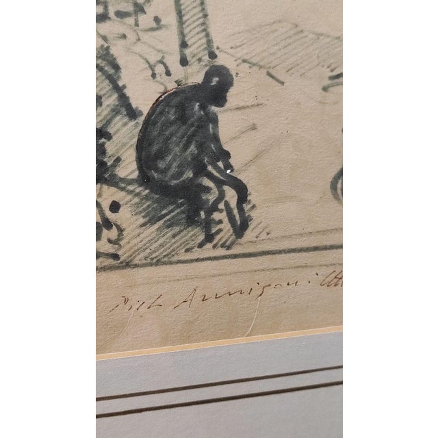 Pietro Annigoni, Drawing on Paper, Framed For Sale - Image 4 of 15