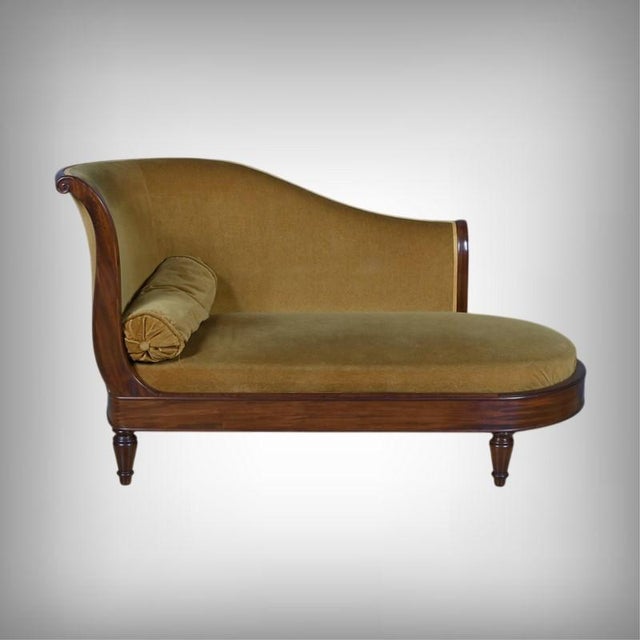 Restoration Mahogany Chaise Longue, Early 19th Century For Sale - Image 10 of 10