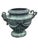 2000 - 2009 Neoclassical Classical Style Cast Iron Garden Urn With Ram's Head Handles For Sale - Image 5 of 11