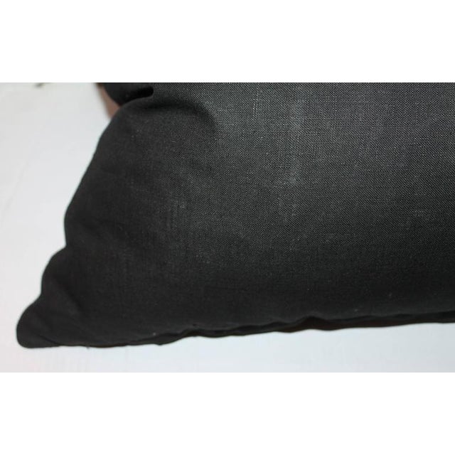 Early 20th Century Early 20th Century Monumental Mexican Serape Weaving Bolster Pillow For Sale - Image 5 of 6