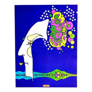 Peter Max Pop Art Poster 15 NBC Tv Station 1970