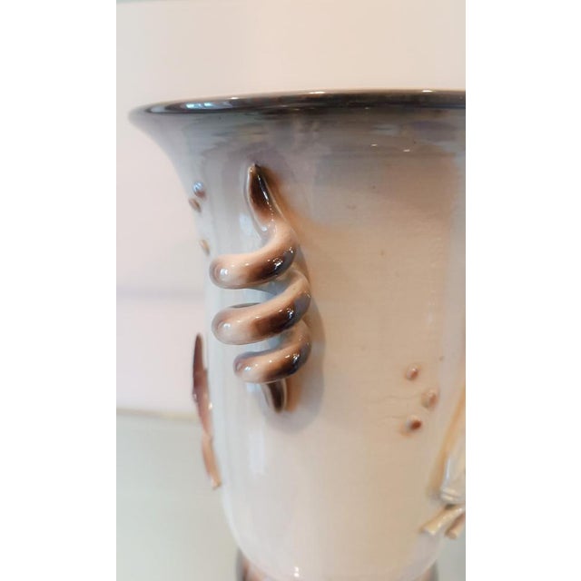 Art Deco La Freccia Ceramic Vase by Tarcisio Tosin, Vicenza, 1932 For Sale - Image 4 of 9