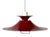 Large Scandiavian Burgundy Pendant Lamp from Lyfa, Denmark, 1970s For Sale