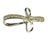 Vintage 14K White Gold and Diamond Cross Pendant featuring a fluid, sculptural twist design. The openwork cross is formed...