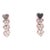 14 Karat Heart Screw Back Earrings With 18 Diamonds For Sale In New York - Image 6 of 9