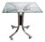 Vintage Space Age Steel and Glass Trolley Table, 1970s For Sale