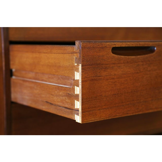 Clausen & Søn 1950s Ib Kofod-Larsen for Clausen and Sons Denmark Teak Sideboard Buffet For Sale - Image 4 of 12