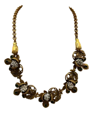 Gold-toned Brass And Freshwater Pearl Statement Necklace