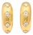 David Webb Gold and Diamond Clip-on With Post Earrings - A Pair of 2 For Sale