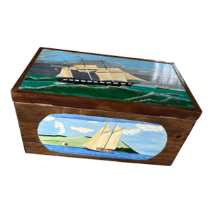 Hand Made, Hand Painted Sea Chest