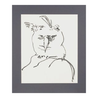 Modernist Great Horned Owl by Michael William Eggleston For Sale