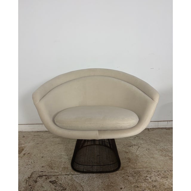 1960s 1960s Warren Platner for Knoll Bronze Lounge Chairs- Set of 4 For Sale - Image 5 of 9