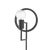 Traditional Mitzi Tory 1-Light Portable Plug In Wall Sconce, Dark Gray For Sale - Image 3 of 3