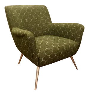 Mid-Century Modern Green Arm Chair