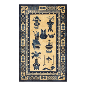 Early 20th Century N. Chinese Baotou 100 Antiques Carpet