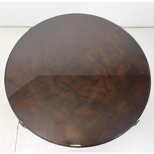 Round Coffee Table, Czechoslovakia, 1940s For Sale - Image 10 of 11