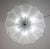 Splendid Murano glass ceiling lamp or chandelier Period: circa 1980. The light mounts 6 standard European e27 lamp...