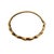 This 1960s bangle in 14K yellow gold has a sculpted bamboo design across the top half. Bamboo was a popular theme in mid-...