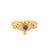 Mystic Amethyst Evil Eye Gold Adjustable Band Ring, Size 8 For Sale In Miami - Image 6 of 6