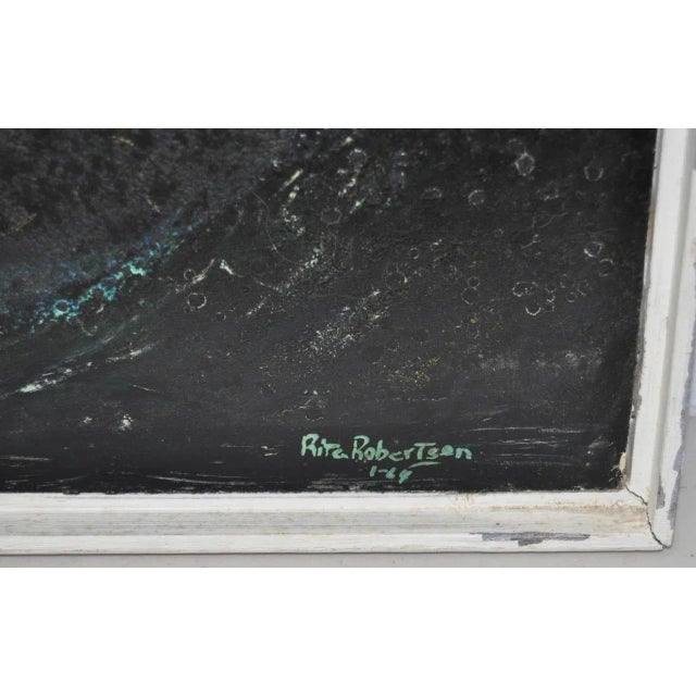 Rita Robertson Abstract Oil Painting c.1961 For Sale In San Francisco - Image 6 of 10