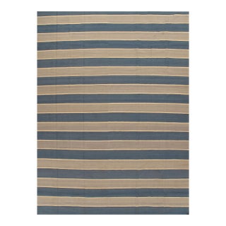 Contemporary Hand Woven Turkish Kilim Rug - 9'10 X 13'4 For Sale