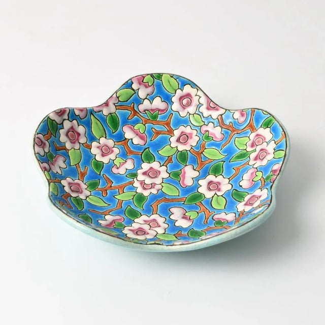 Enameled Ceramic Bowl from Longwy, 1930s For Sale - Image 4 of 9