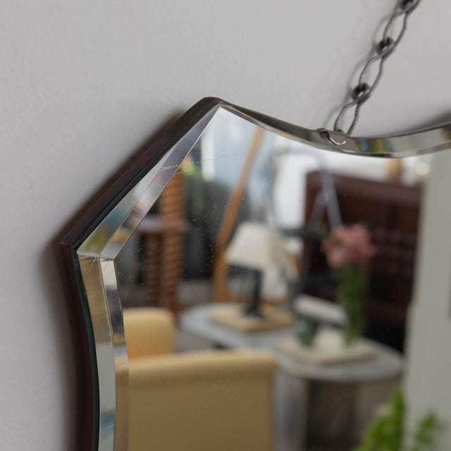 1930s 1930s French Art Deco Beveled Mirror For Sale - Image 5 of 13