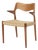 Mid-Century Modern Danish Model 55 Armchair in Teak by Niels Otto (N. O.) Møller for J. L. Møllers, 1950s For Sale