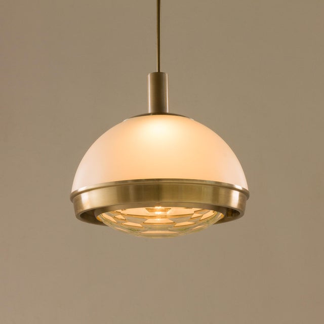 Pendant Lamp in Aluminum and Glass by Pia Gudietti Cripa for Lumi, Milan, Italy, 1970s For Sale - Image 9 of 9