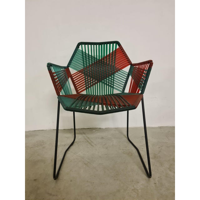 Forest Green Tropicalia Jungle Armchairs by Patricia Urquiola for Moroso, 2008, Set of 4 For Sale - Image 8 of 18