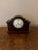Lovely quality antique Edwardian mahogany mantle clock, having a domed shaped case with ribbon carvings around the edges,...