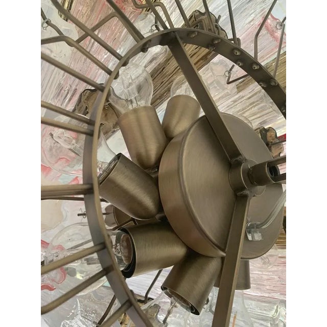 Contemporary Murano Glass Sputnik Tronchi Chandelier Multicolor, Mazzega Style For Sale - Image 10 of 11