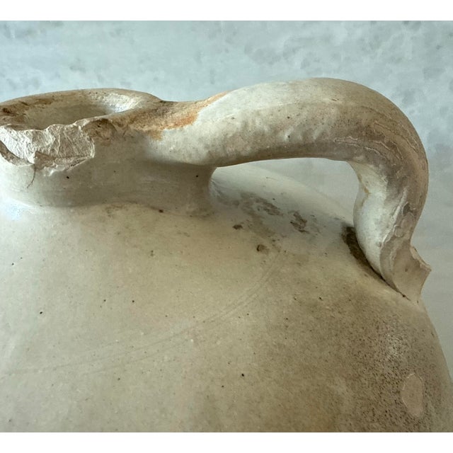 Tan Vintage Stoneware Crock Jug For Sale - Image 8 of 10