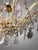 Marie Theresa Brass and Crystal 8-Light Semi Flush Chandelier For Sale - Image 3 of 8