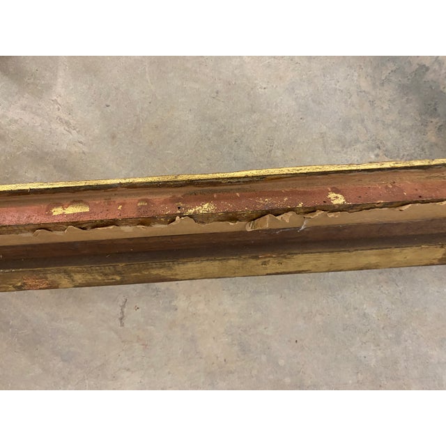 Gold Mid 20th Century Ornate Gilt Frame for Paintings For Sale - Image 8 of 14
