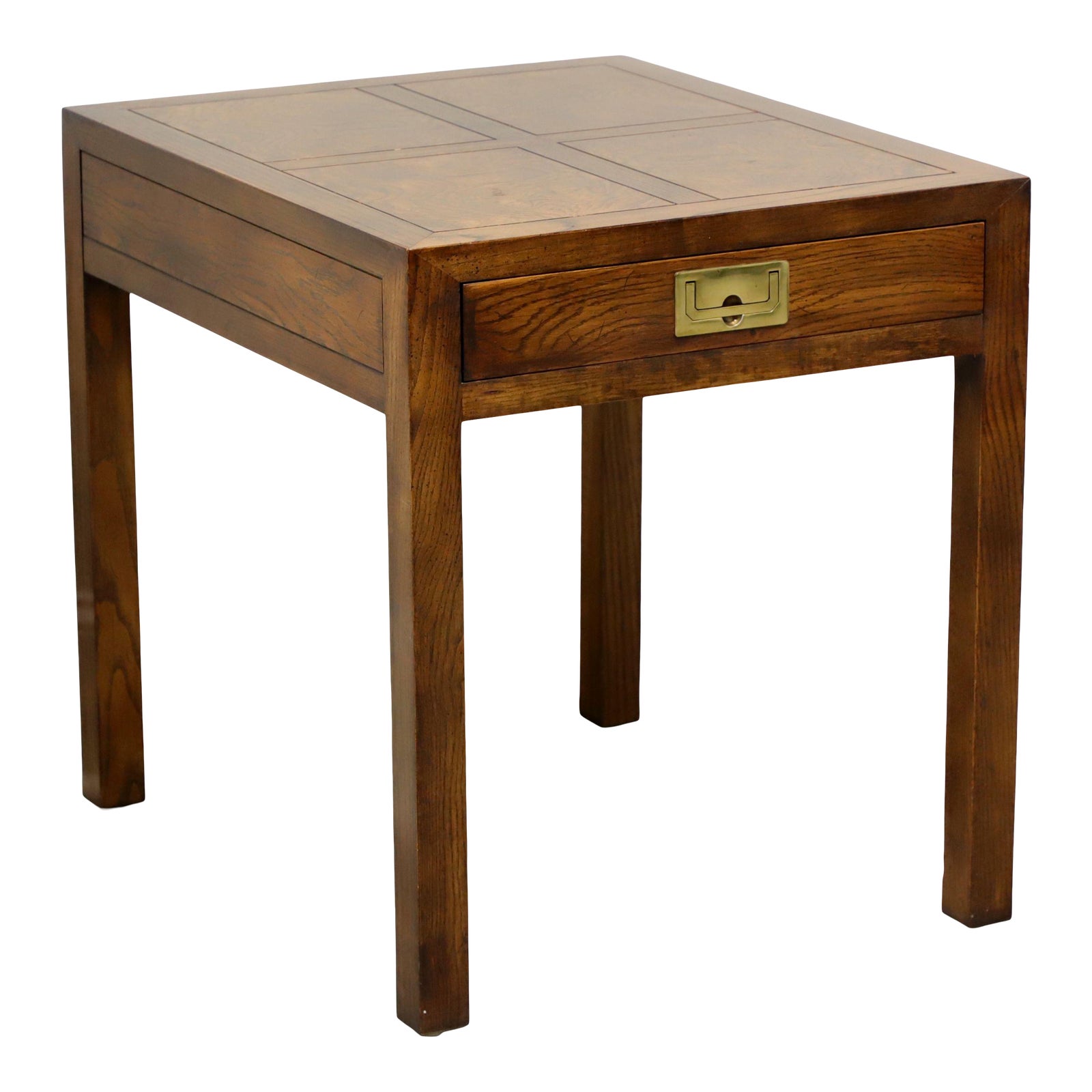 Henredon Scene One Campaign Style End Side Table Chairish