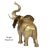 Brass Pair of Large Brass Good Luck Elephant Sculpture Figures Over 2ft Tall For Sale - Image 8 of 12